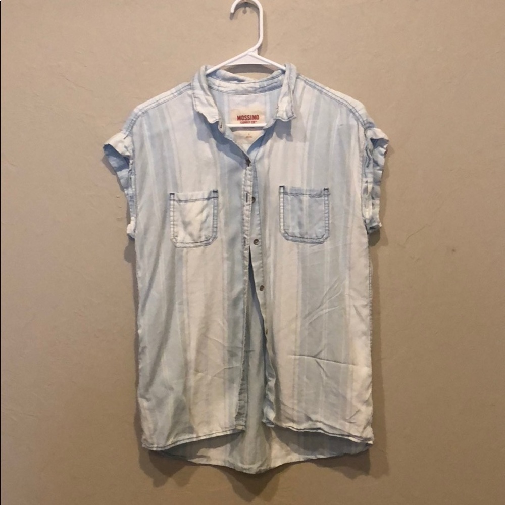 Missimo cap sleeve button down